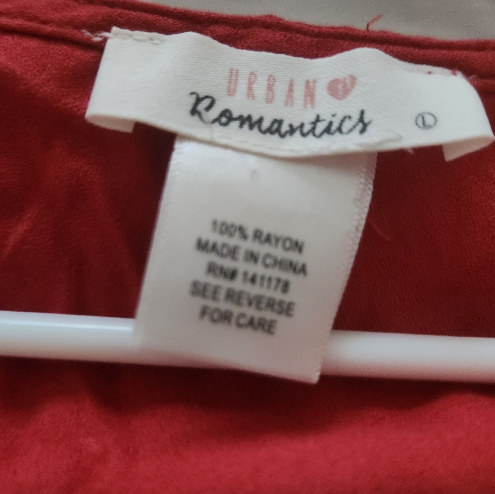 Vintage Rusty Red Bohemian Button Down Shirt - image 7